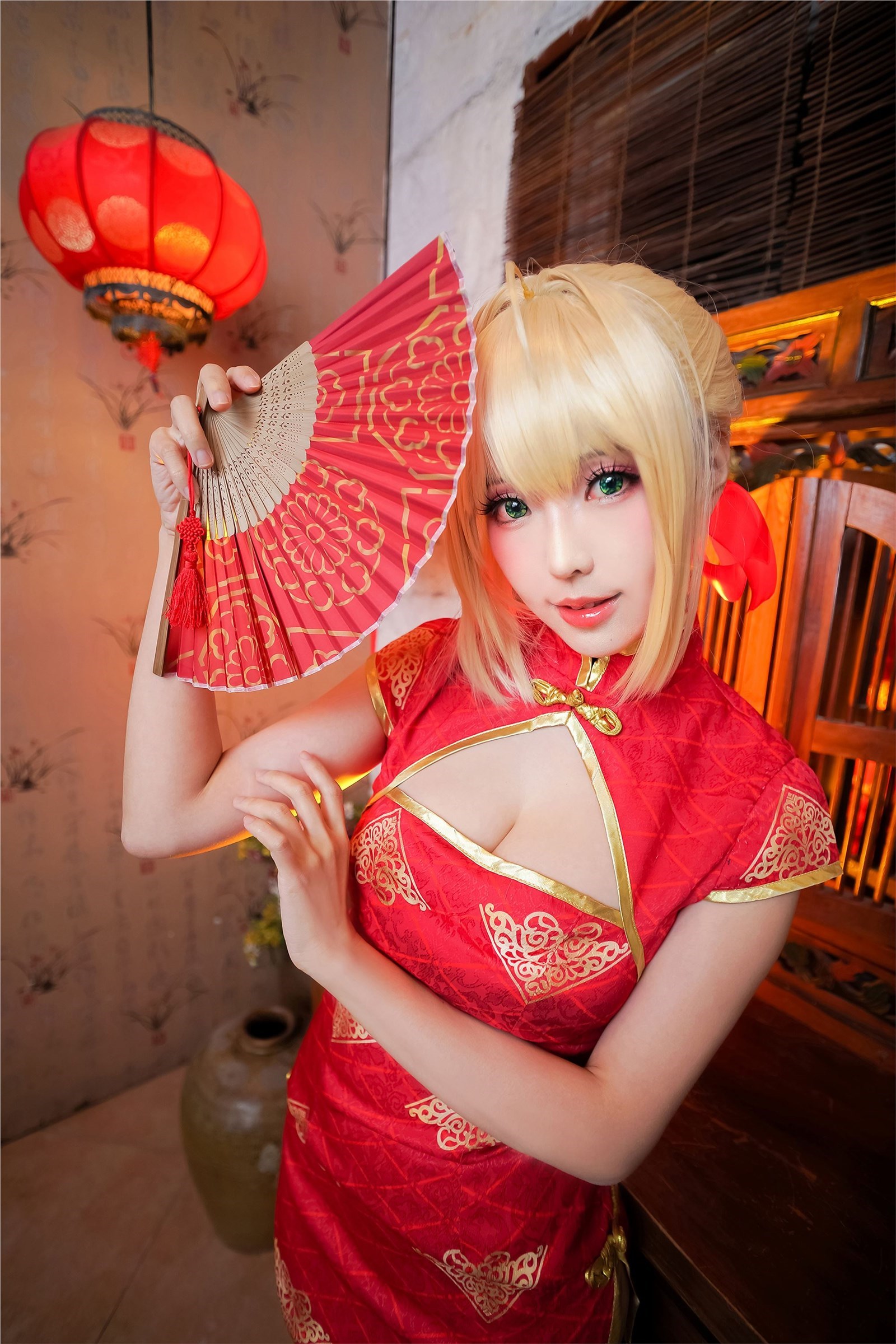 ElyEE sub - NO.061 saber red cheongsam(15)